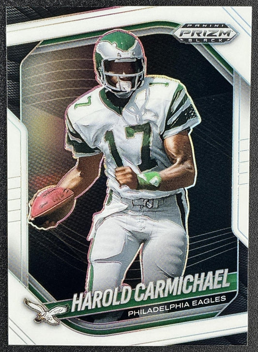 HAROLD CARMICHAEL 2025 PANINI PRIZM BLACK #116 WHITE 83/175 EAGLES