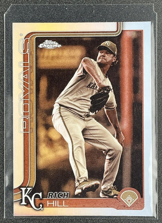 RICH HILL 2025 TOPPS CHROME UPDATE #USC64 SEPIA REFRACTOR ROYALS