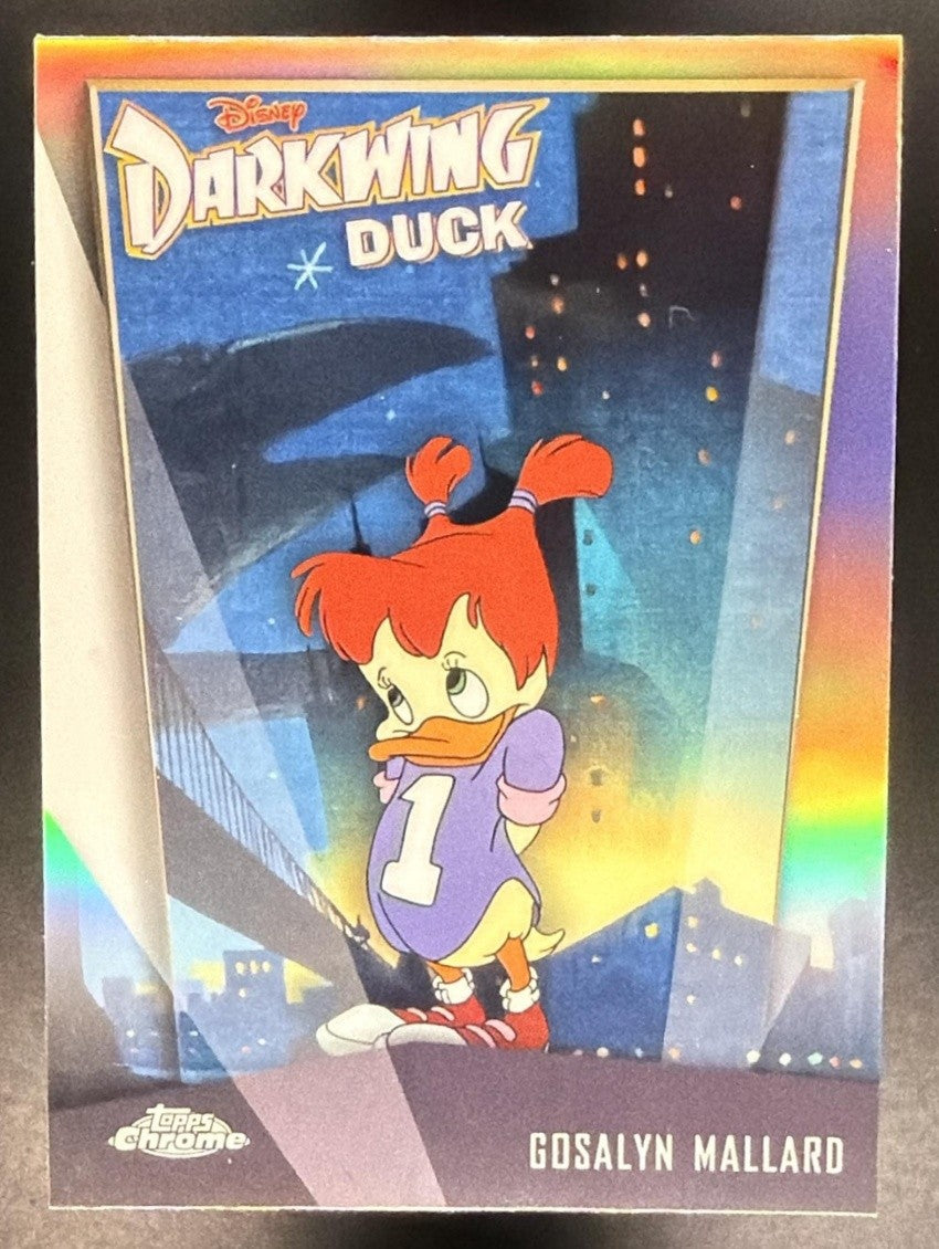 GOSALYN MALLARD 2026 TOPPS CHROME DISNEY #DD-3 DARKWING DUCK 35TH ANNIVERSARY