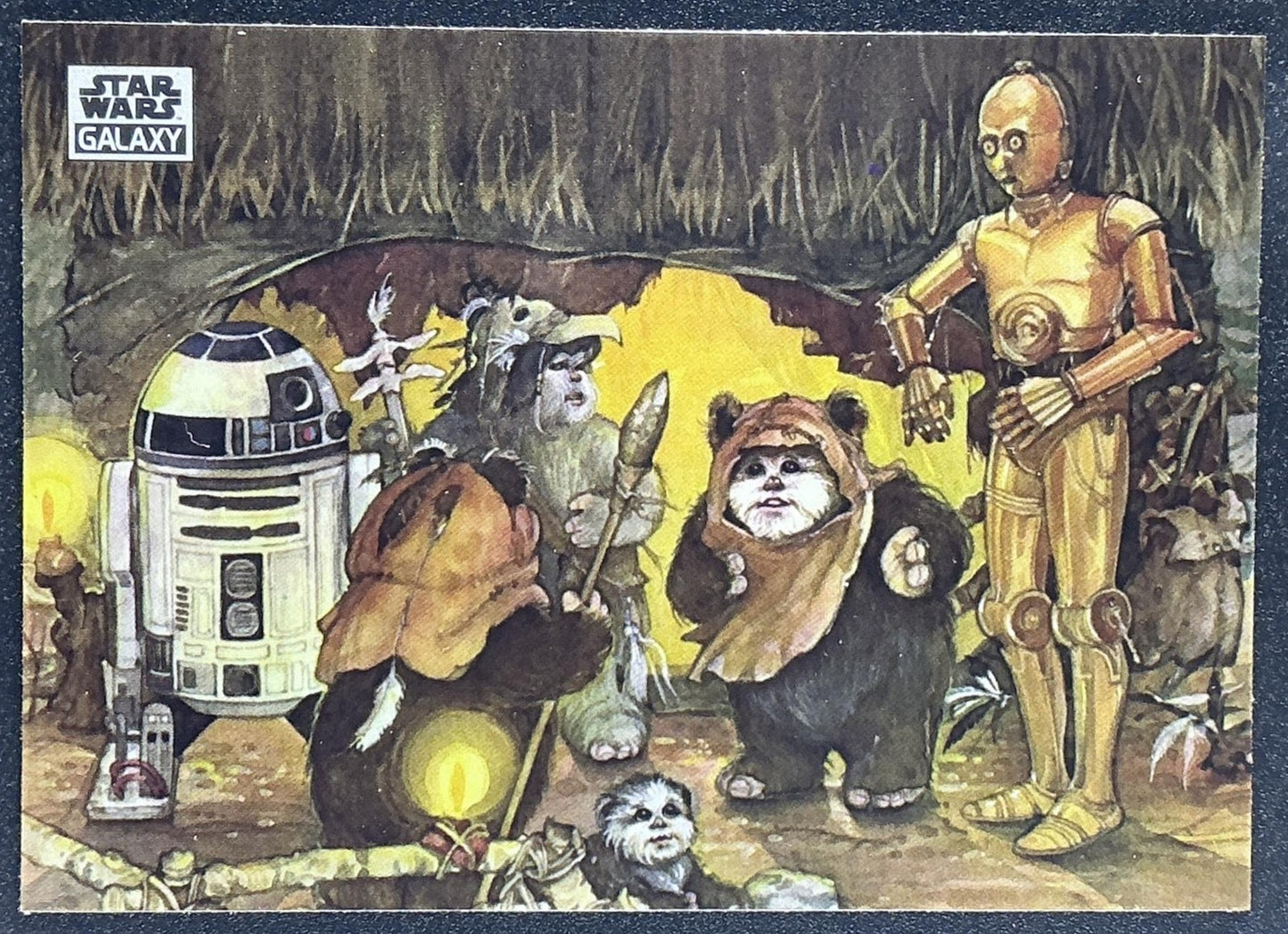 THE EWOKS JOIN FIGHT 2025 TOPPS CHROME STAR WARS GALAXY #28