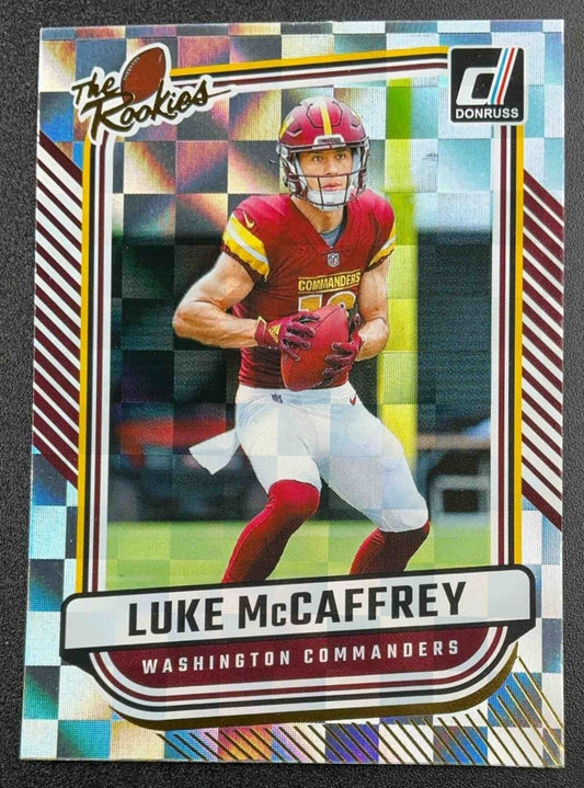 LUKE MCCAFFREY 2024 PANINI DONRUSS #TR-22 THE ROOKIES RC COMMANDERS