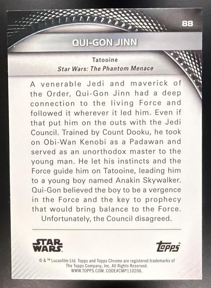QUI-GON JINN 2025 TOPPS STAR WARS HYPERSPACE #88