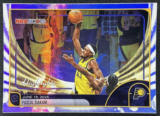 PASCAL SIAKAM 2025-26 TOPPS HOOPS #265 SEASON HIGHLIGHT PACERS