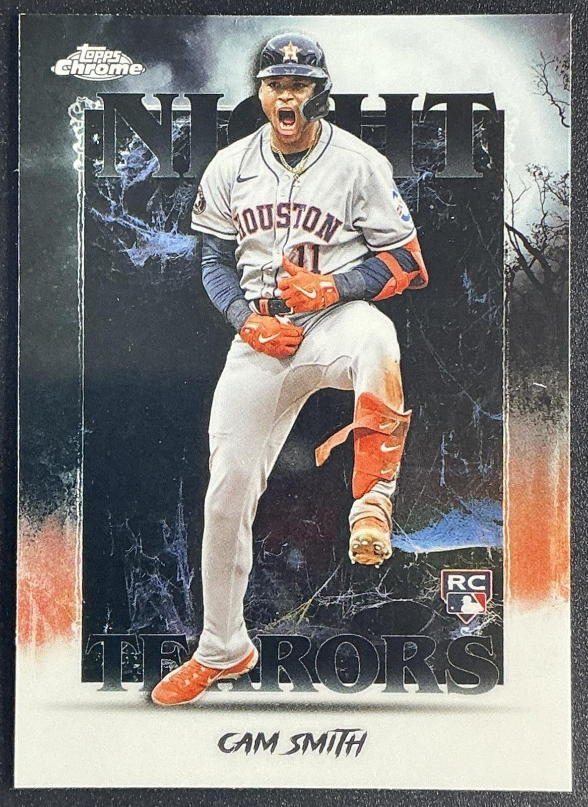 CAM SMITH 2025 TOPPS CHROME UPDATE #NT-19 NIGHT TERRORS RC ASTROS