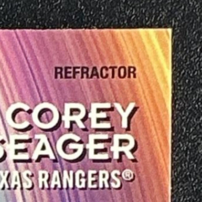 COREY SEAGER 2025 TOPPS FINEST #C-10 CREATORS REFRACTOR RANGERS