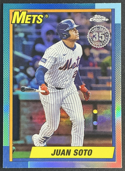 JUAN SOTO 2025 TOPPS CHROME UPDATE #90CU-4 1990 METS
