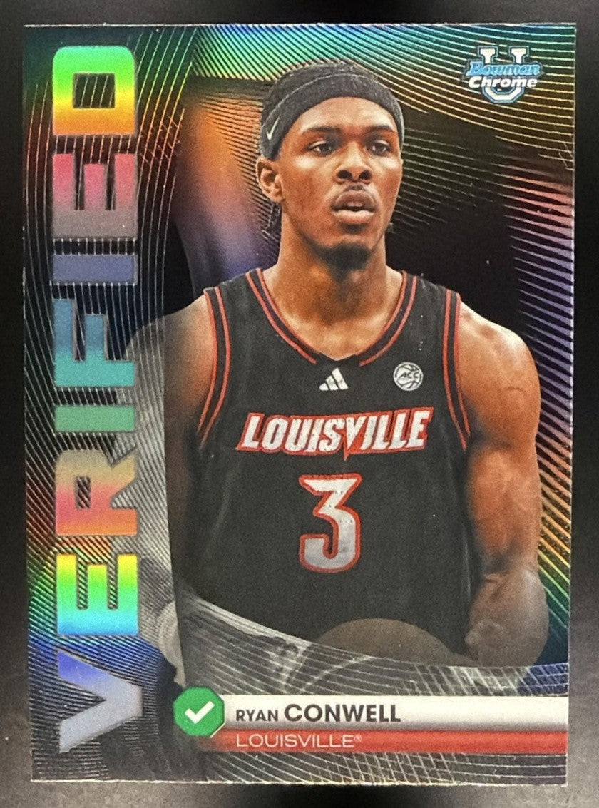 RYAN CONWELL 2025-26 BOWMAN #BV-13 CHROME VERIFIED REFRACTOR CARDINALS