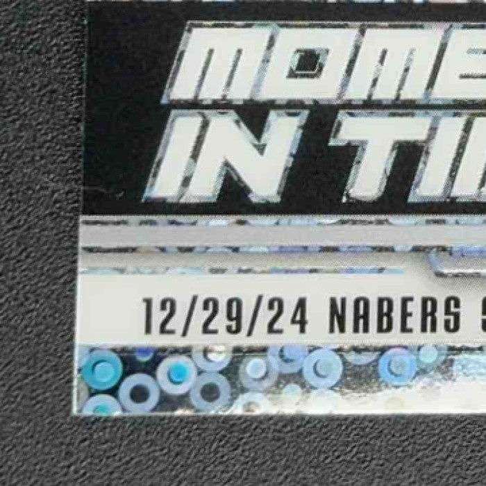2025 Panini Mosaic Malik Nabers #12 Moments in Time No Huddle Silver Prizm