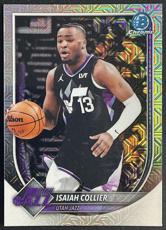 ISAIAH COLLIER 2025-26 BOWMAN #BCV-114 CHROME MOJO REFRACTOR JAZZ