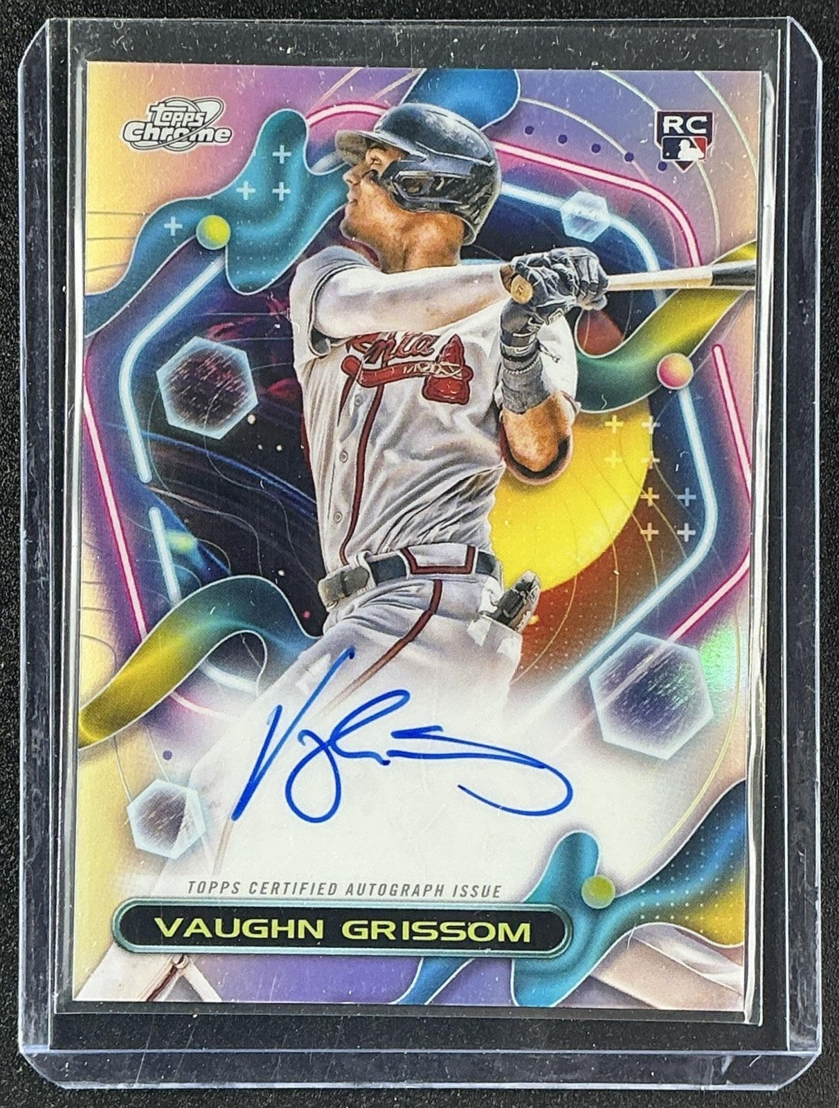 VAUGHN GRISSOM 2023 TOPPS COSMIC CHROME #CCA-VG AUTO RC BRAVES