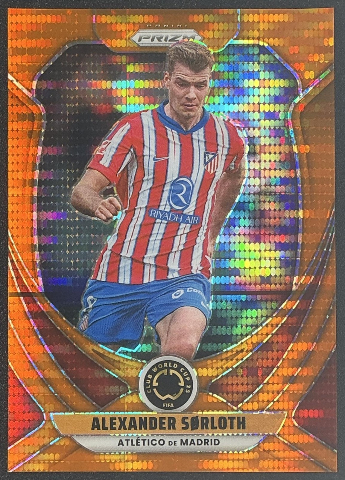 2025 Panini Prizm FIFA Club World Cup Alexander Sorloth #19 Orange Pulsar /149
