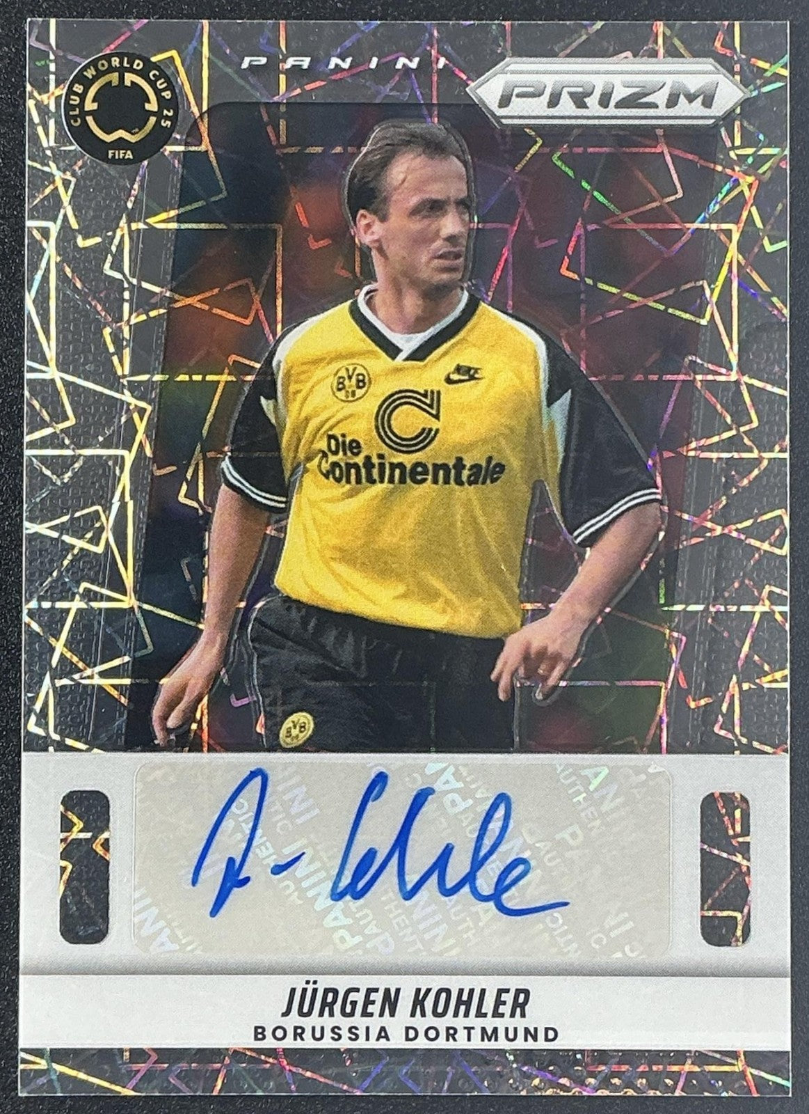 2025 Panini Prizm FIFA Club World Cup Jurgen Kohler #3 Flashback Auto Velocity