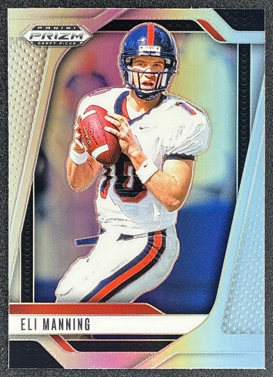 ELI MANNING 2025 PANINI PRIZM DRAFT PICKS #189 SILVER REBELS