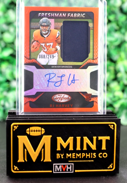 RJ HARVEY 2025 CERTIFIED RPA /249 PATCH AUTO FRESHMAN FABRIC COLOR MATCH RC