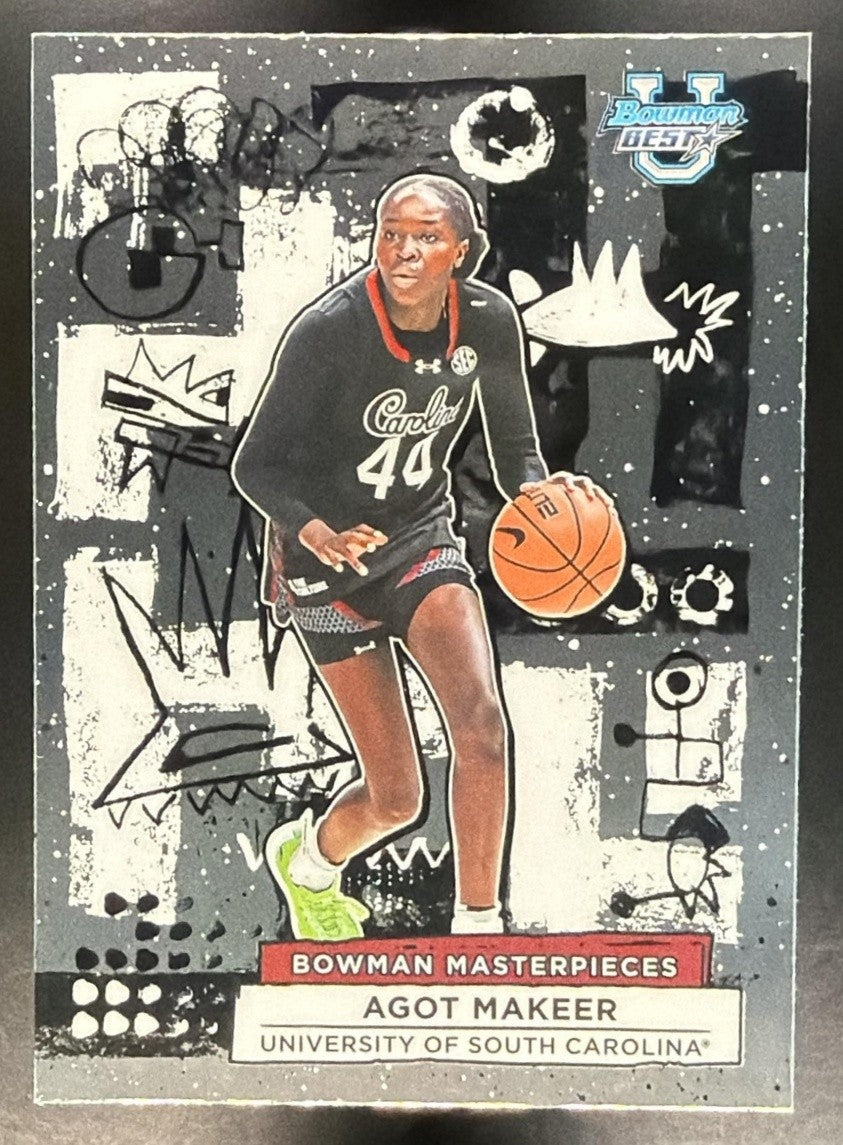 AGOT MAKEER 2025-26 BOWMAN BEST UNIVERSITY #BM-34 MASTERPIECES GAMECOCKS