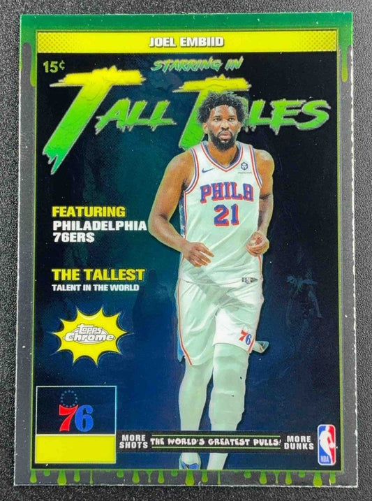 JOEL EMBIID 2025-26 TOPPS CHROME #TT-3 TALL TALES 76ERS