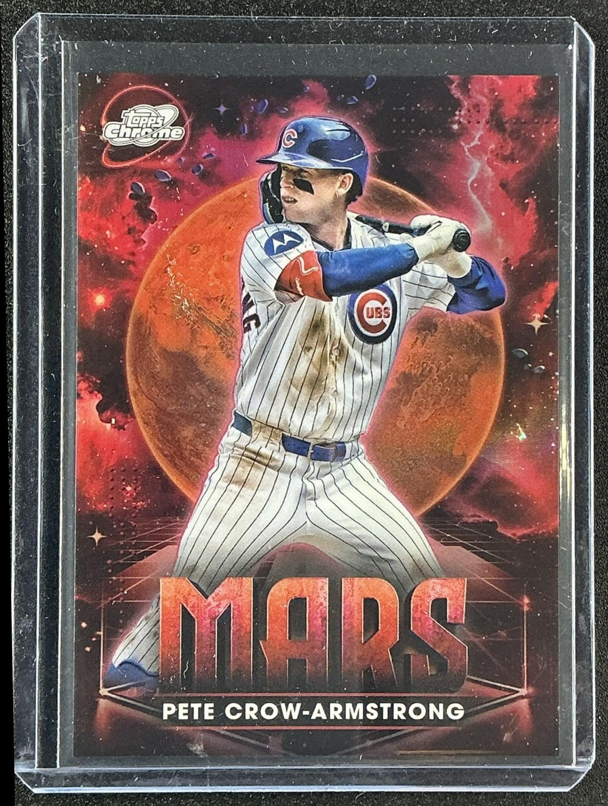PETE CROW-ARMSTRONG 2025 TOPPS COSMIC CHROME #PPMA-9 PLANETARY PURSUIT MARS CUBS