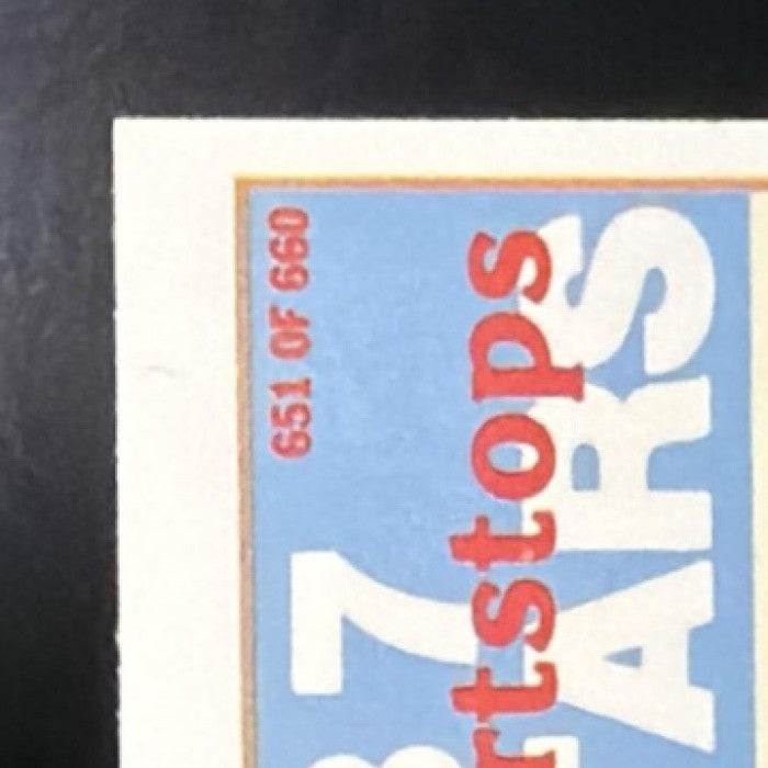1988 Score Super Shortstops Tony Fernandez Cal Ripken Jr. Alan Trammell