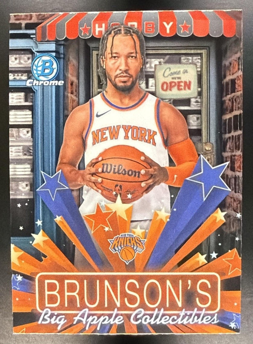 JALEN BRUNSON 2025-26 BOWMAN #HS-11 CHROME HOBBY STARS KNICKS