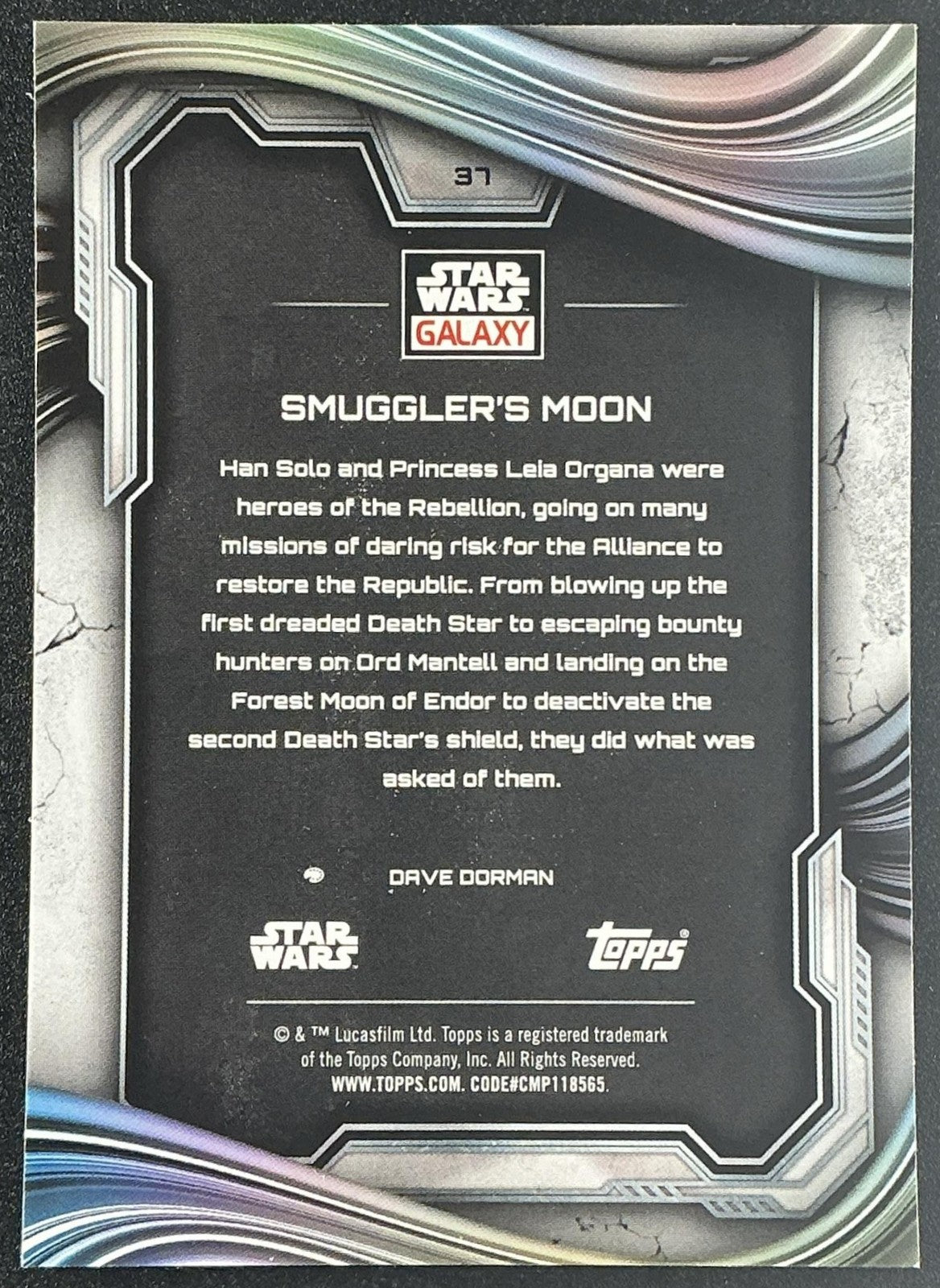 SMUGGLER'S MOON 2025 TOPPS CHROME STAR WARS GALAXY #37