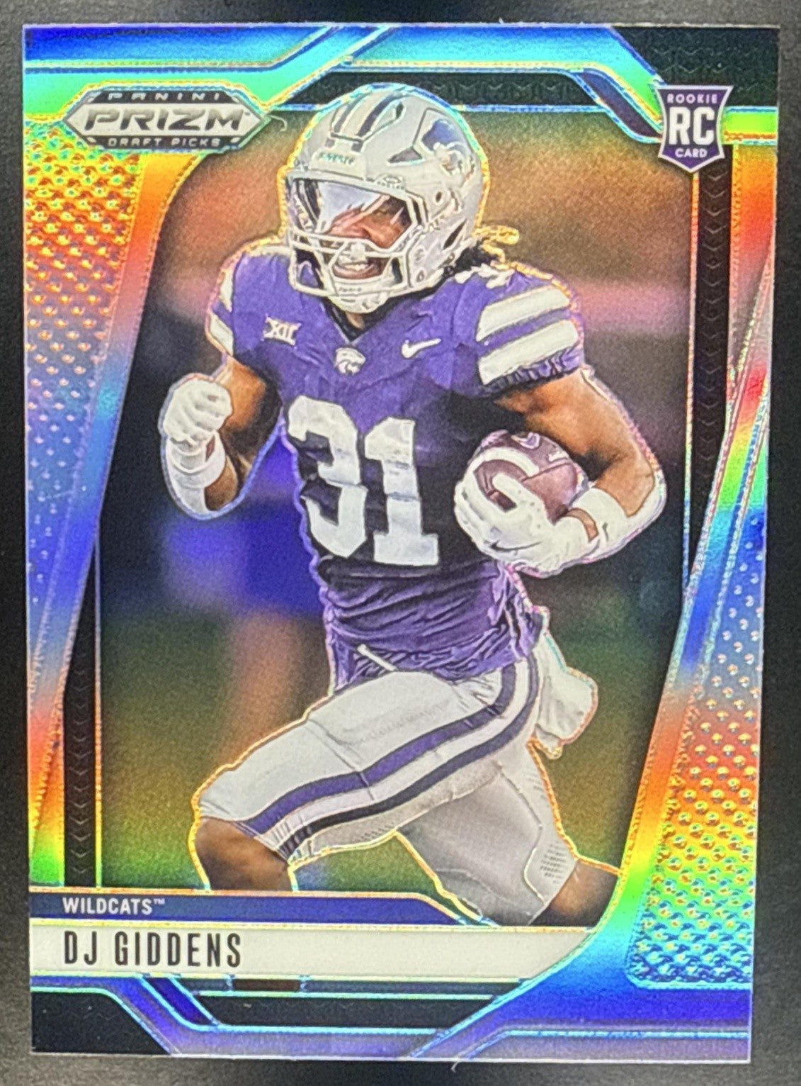 DJ GIDDENS 2025 PANINI PRIZM DRAFT PICKS #44 SILVER RC WILDCATS