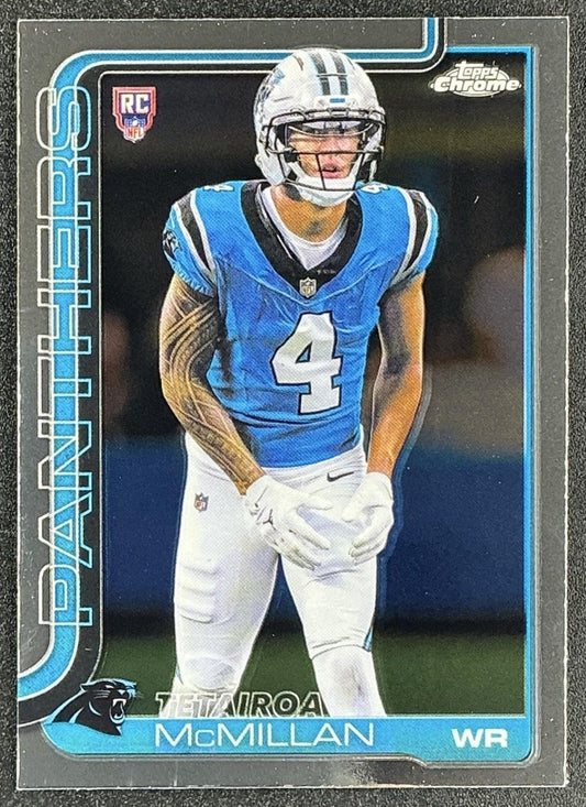 TETAIROA MCMILLAN 2025 TOPPS CHROME #326 ROOKIE RC PANTHERS