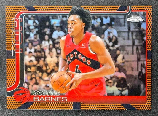 SCOTTIE BARNES 2025-26 TOPPS CHROME #203 BASKETBALL REFRACTOR RAPTORS
