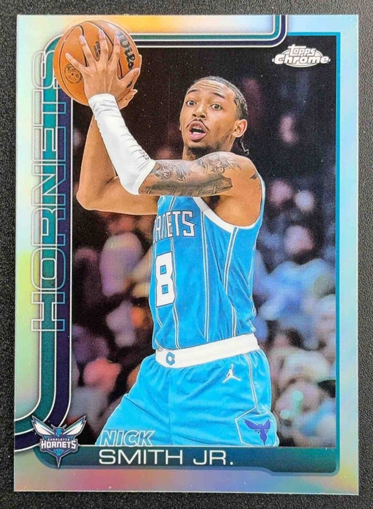 NICK SMITH JR. 2025-26 TOPPS CHROME #26 REFRACTOR HORNETS