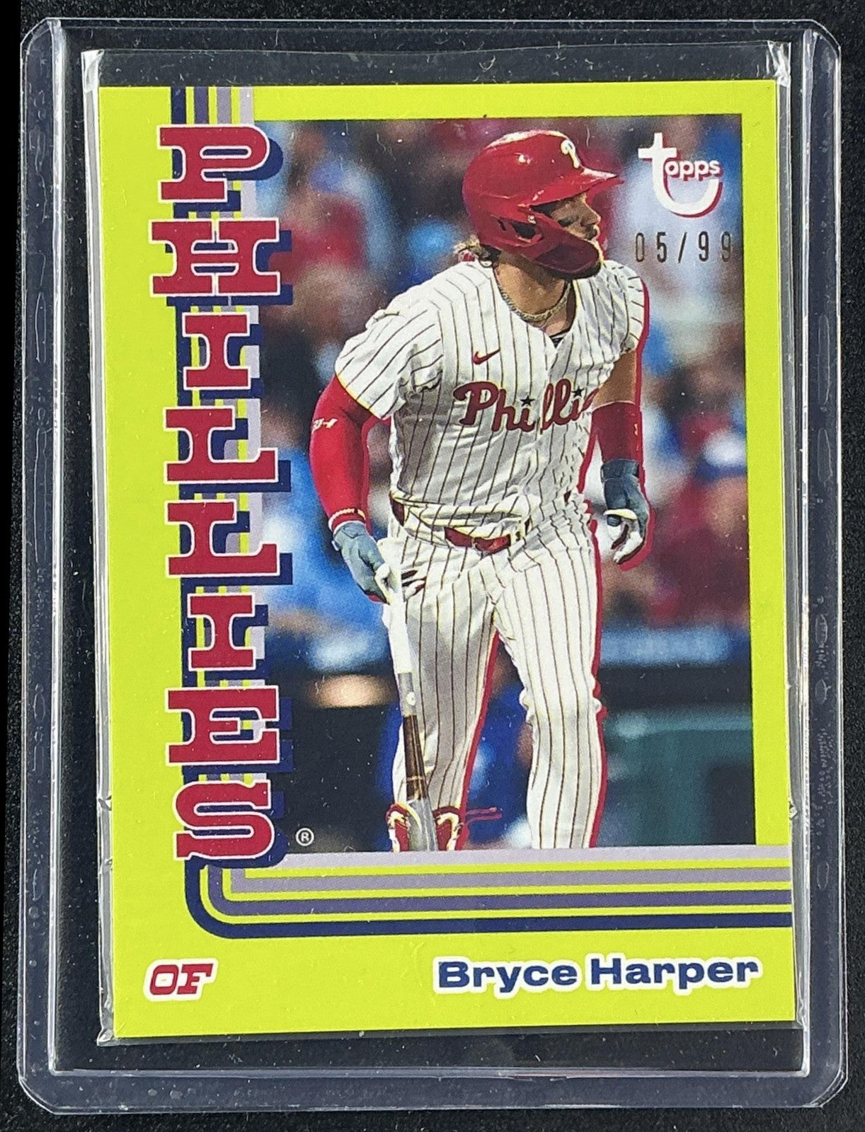 BRYCE HARPER 2024 TOPPS BROOKLYN COLLECTION #26 CHARTREUSE 5/99 PHILLIES