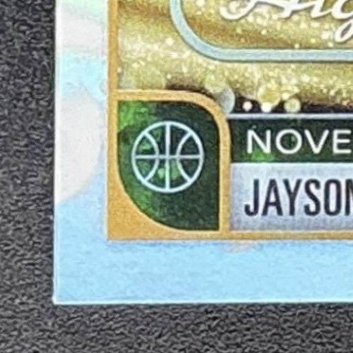 JAYSON TATUM 2025-26 TOPPS HOOPS #263 RAINBOW FOIL SEASON HIGHLIGHT CELTICS