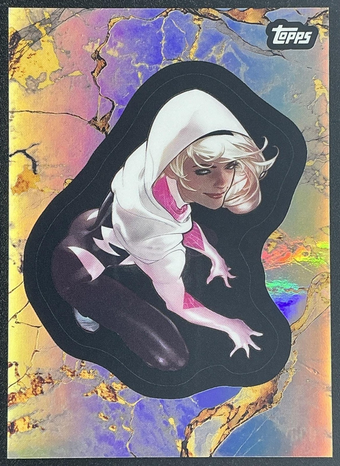 2025 Topps Marvel 1975 Golden Anniversary Ghost-Spider #118 Refractor