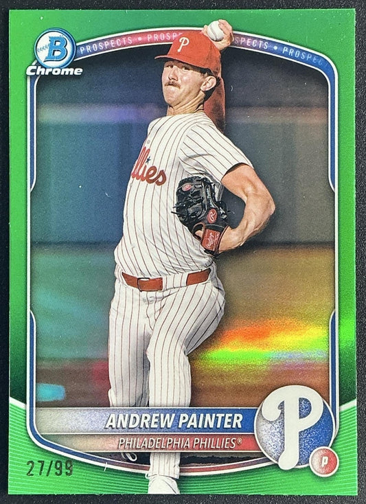 2025 Bowman Andrew Painter #BCP-116 Chrome Prospects Green Refractor /99