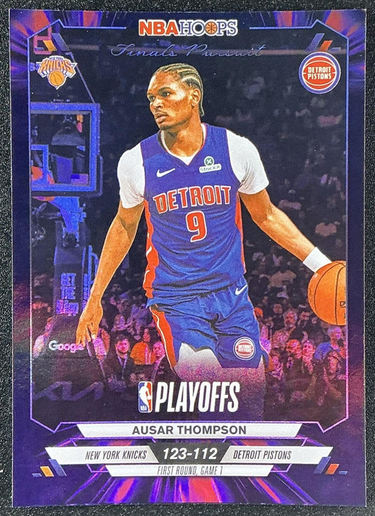 AUSAR THOMPSON 2025-26 TOPPS HOOPS #FP-39 FINALS PURSUIT FIRST ROUND PISTONS