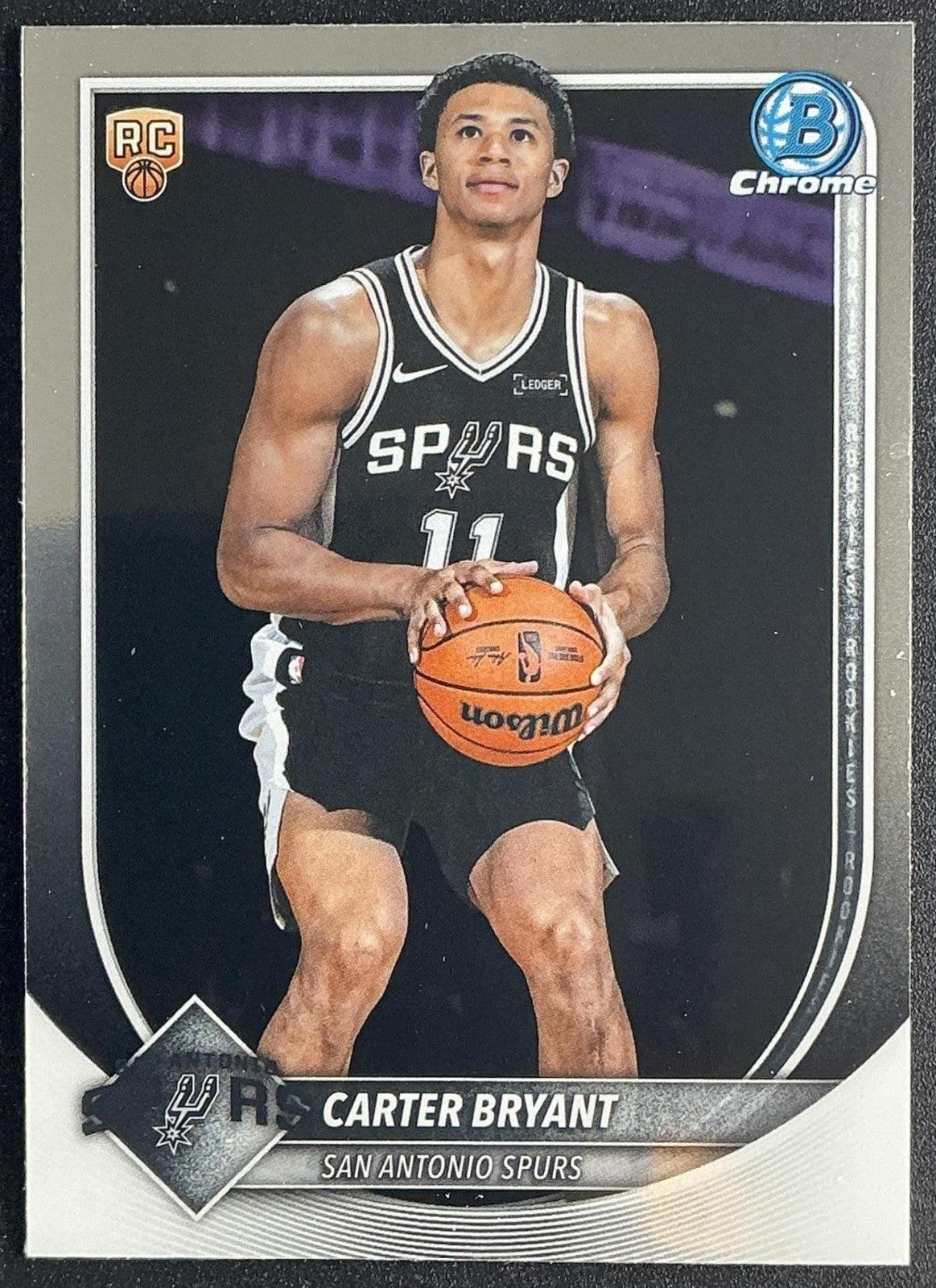 CARTER BRYANT 2025-26 BOWMAN #BCV-14 CHROME RC SPURS