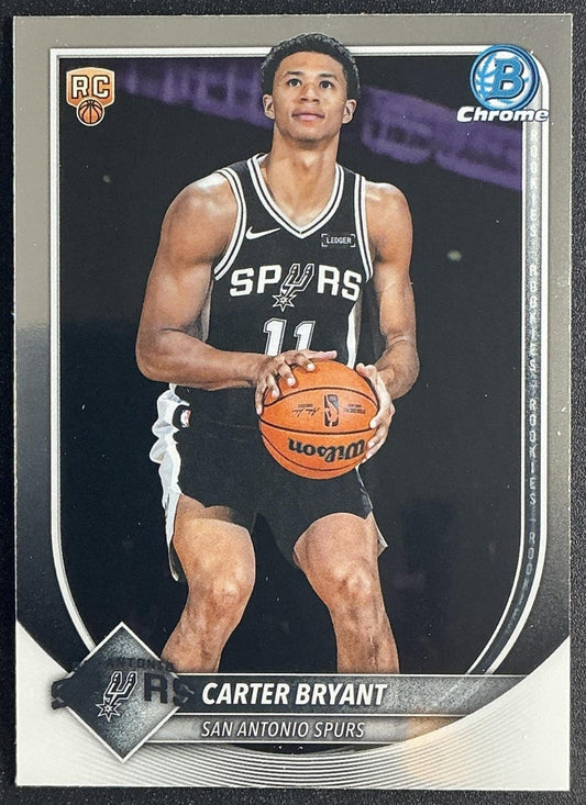 CARTER BRYANT 2025-26 BOWMAN #BCV-14 CHROME RC SPURS