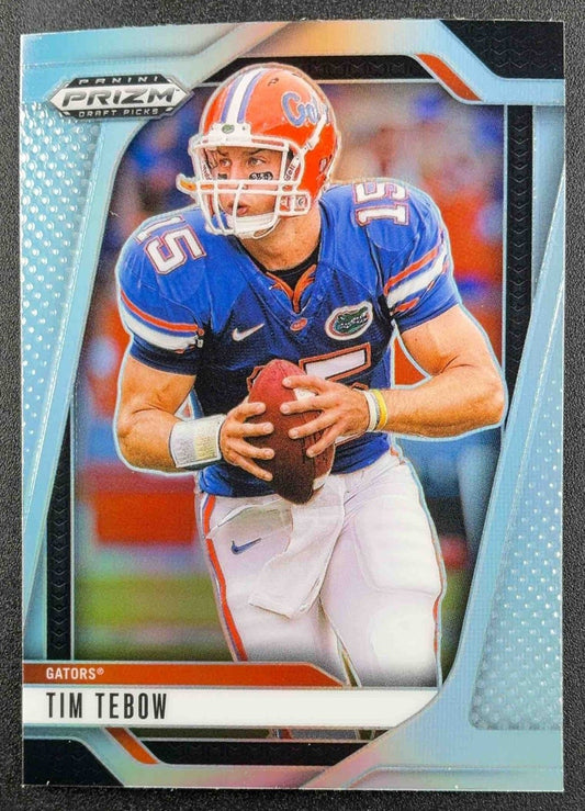 TIM TEBOW 2025 PANINI PRIZM DRAFT PICKS #174 SILVER GATORS