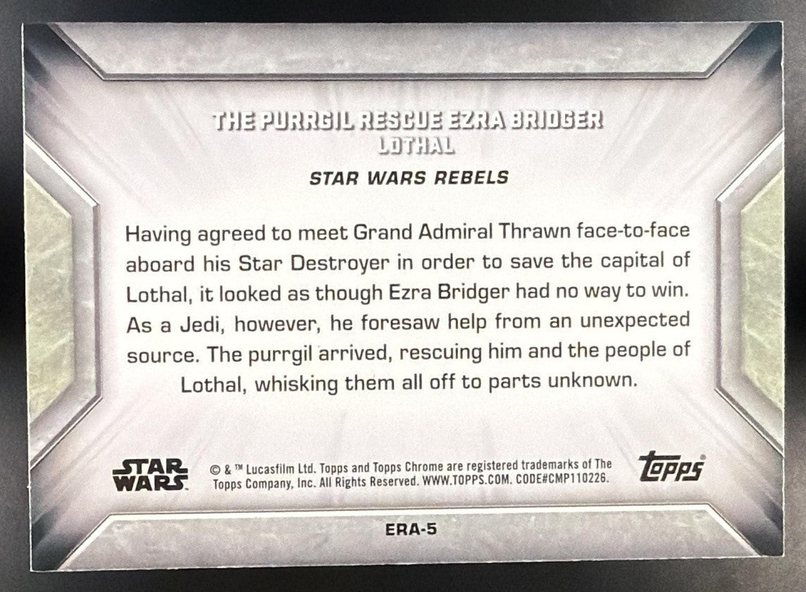 2025 Topps Star Wars Hyperspace The Purrgil Rescue Ezra Bridger Galactic Eras