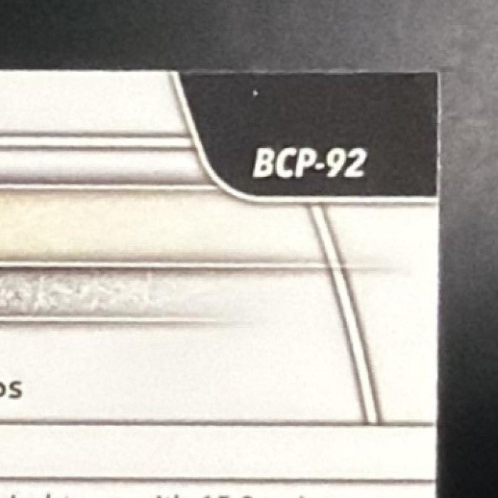 2025 Bowman Nate Calmese #BCP-92 Chrome Reptilian Refractor 1st Prospect