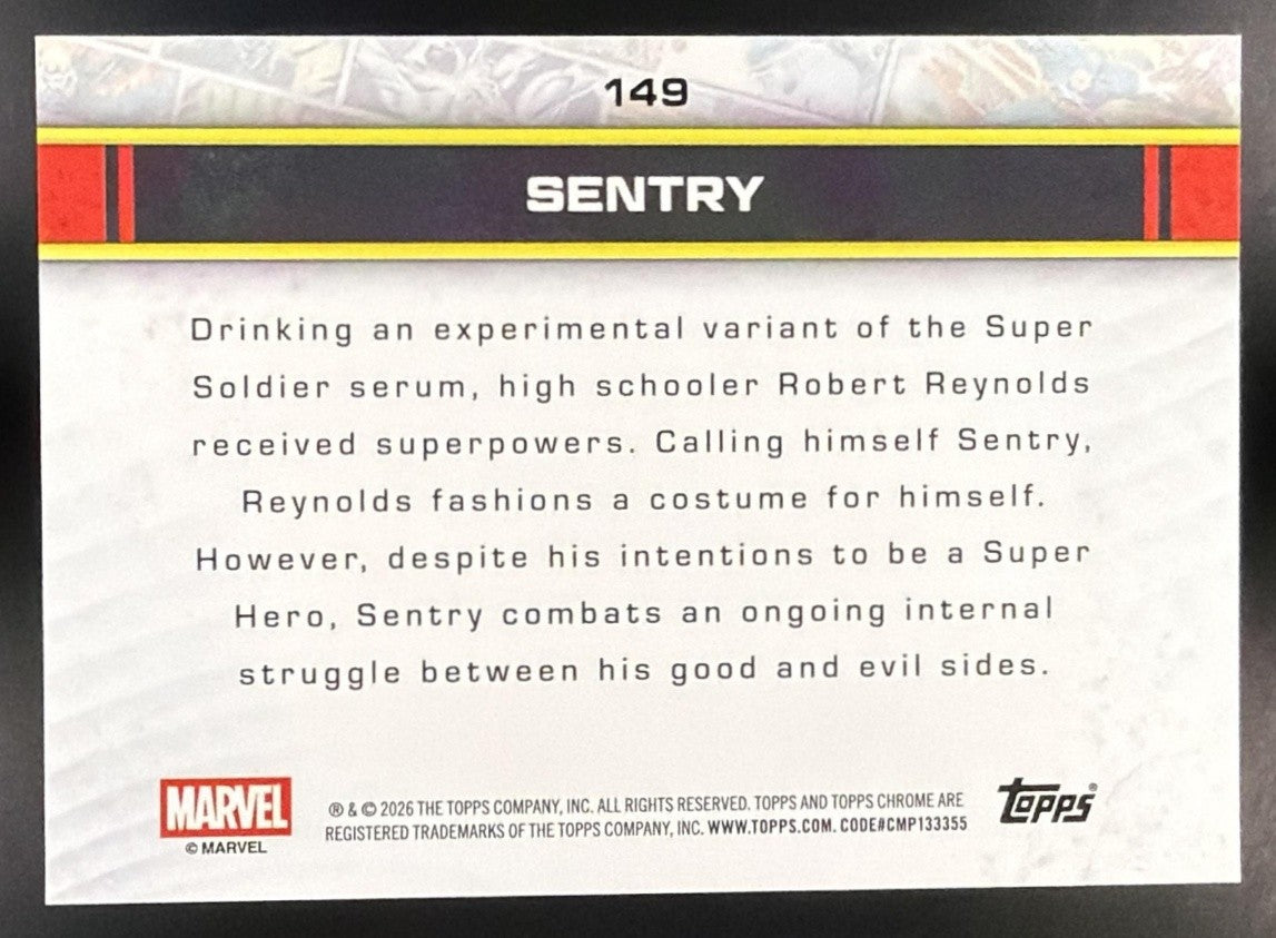 SENTRY 2026 TOPPS CHROME MARVEL COMICS #149 STORM'S LIGHTNING REFRACTOR