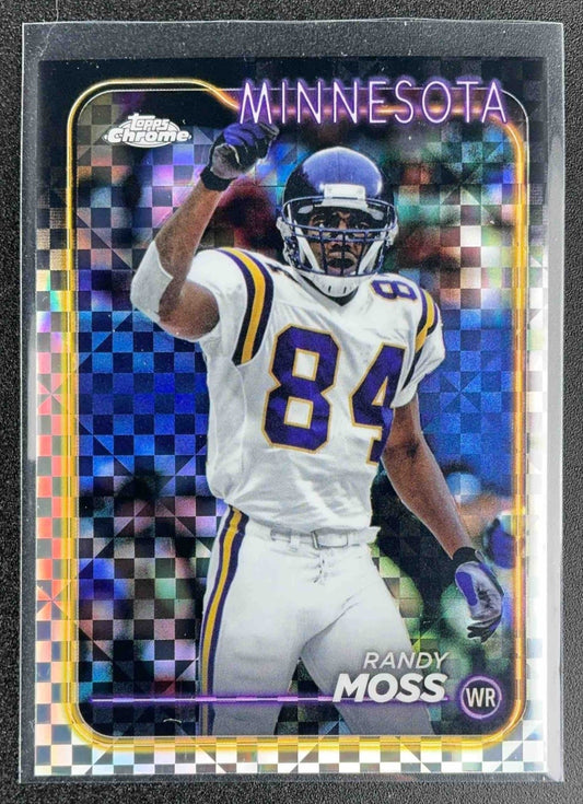 RANDY MOSS 2024 TOPPS CHROME #112 X-FRACTOR VIKINGS