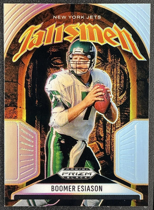 BOOMER ESIASON 2025 PANINI PRIZM BLACK #6 TALISMEN SILVER JETS