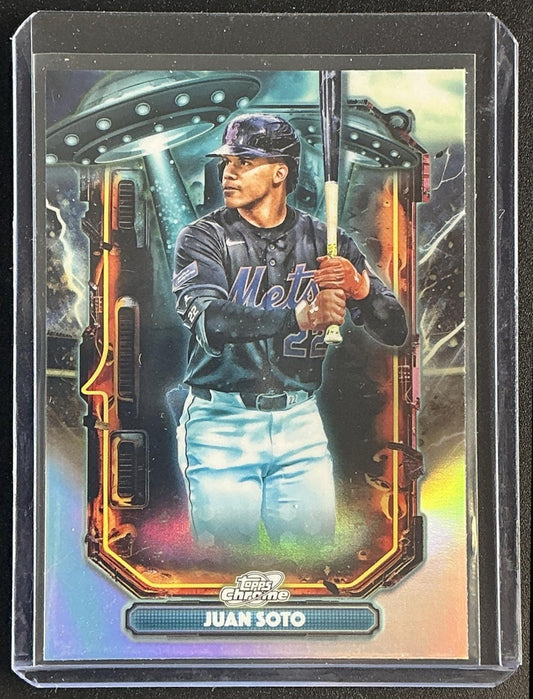 JUAN SOTO 2025 TOPPS COSMIC CHROME #ET-10 EXTRATERRESTRIAL TALENT METS