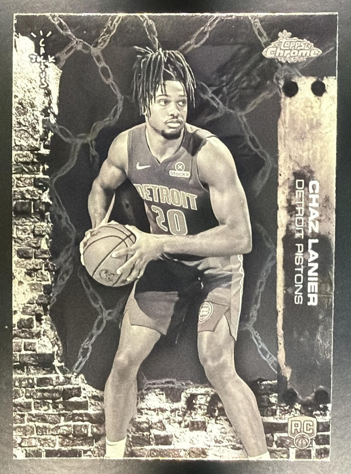CHAZ LANIER 2025-26 TOPPS CHROME X CACTUS JACK #98 RC PISTONS
