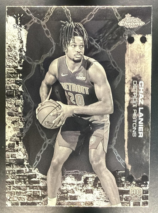 CHAZ LANIER 2025-26 TOPPS CHROME X CACTUS JACK #98 RC PISTONS
