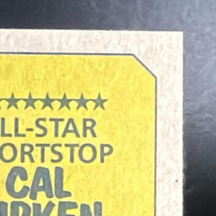 CAL RIPKEN 1987 TOPPS #609 ALL-STAR LEAGUE LEADERS ORIOLES