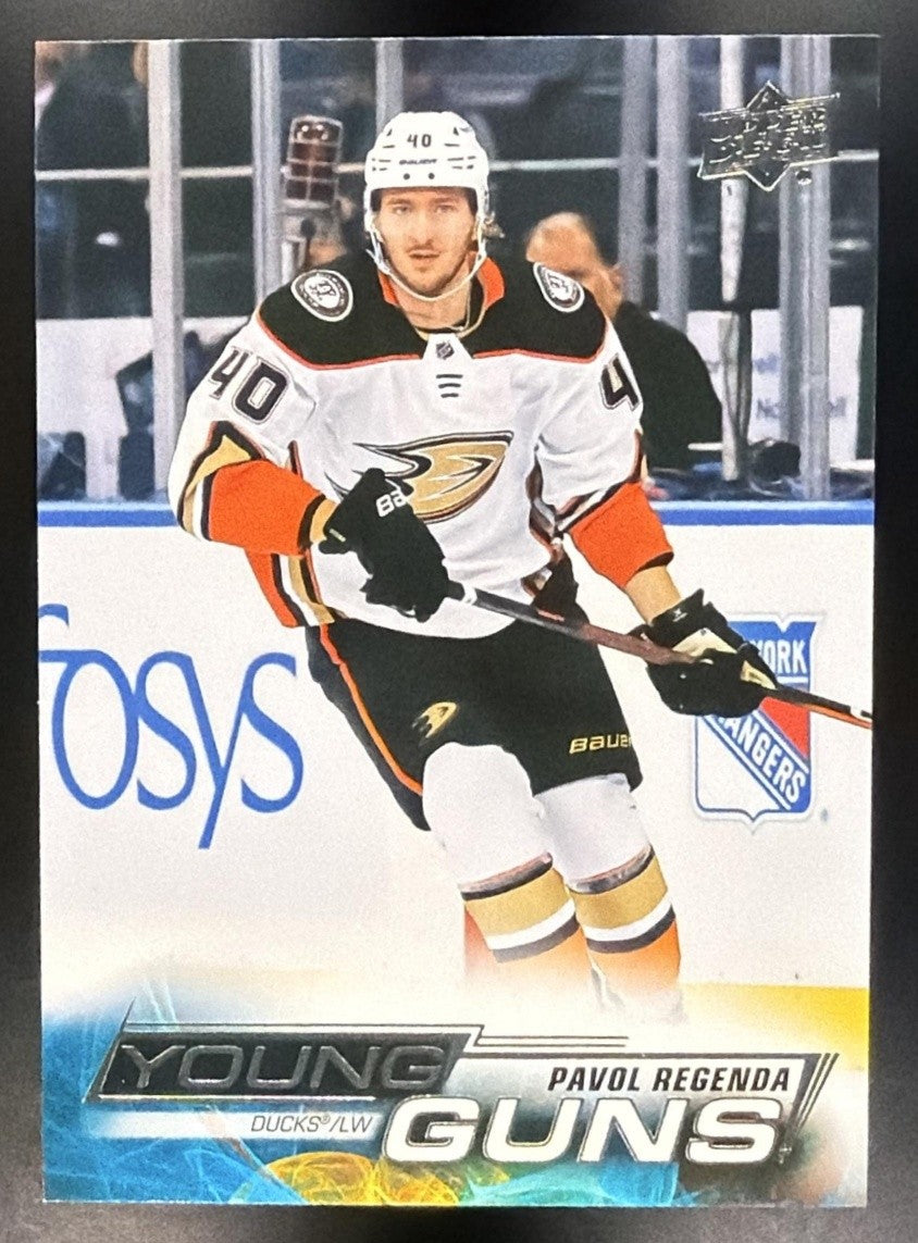 PAVOL REGENDA 2022-23 UPPER DECK #452 YOUNG GUNS RC DUCKS