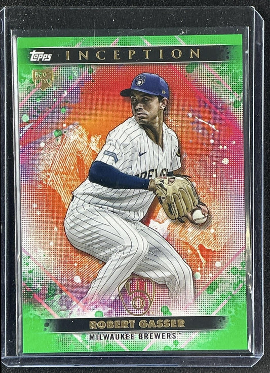 ROBERT GASSER 2024 TOPPS INCEPTION #3 GREEN RC BREWERS