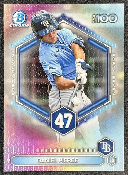 DANIEL PIERCE 2026 BOWMAN #BTP-47 SCOUTS TOP 100 CHROME RAYS