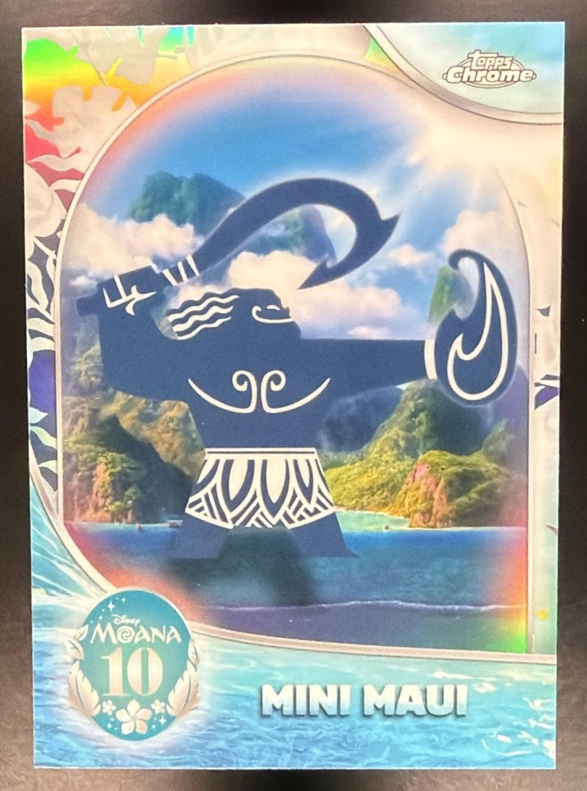 MINI MAUI 2026 TOPPS CHROME DISNEY #MN-6 MOANA 10TH ANNIVERSARY