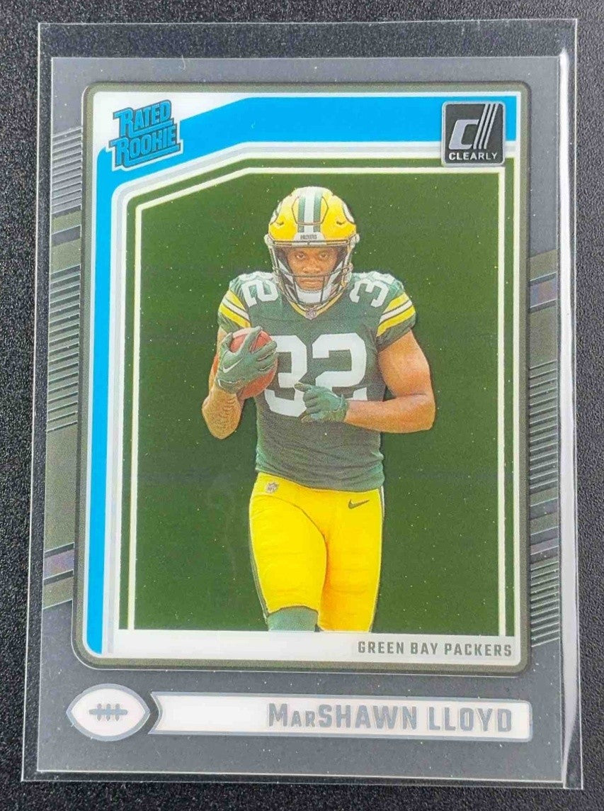 MARSHAWN LLOYD 2024 PANINI CLEARLY DONRUSS #78 RATED ROOKIE PACKERS